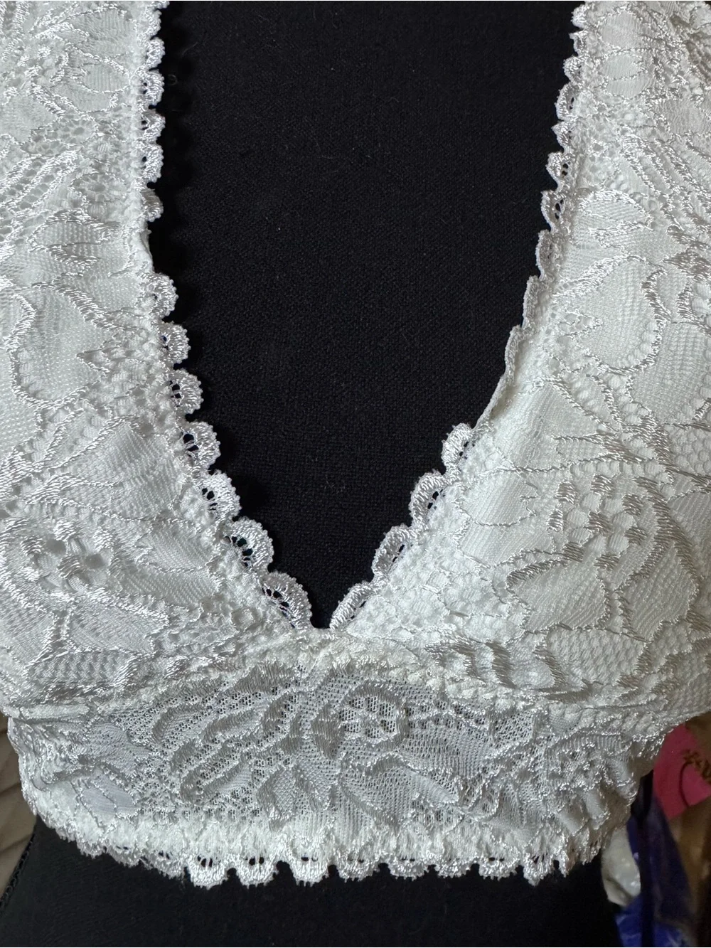 Mad For Love Lace Plunge Halter Bralette in Black - Women's Intimates